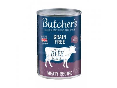 Butchers Beef & Liver With Jelly 400g (DOGFOOD)