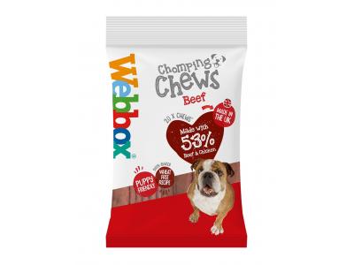 Webbox Chomping Chews Beef 200g (DOGFOOD)