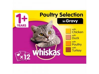 Whiskas 7+ Poultry feasts in Jelly 12x85g (CATFOOD)