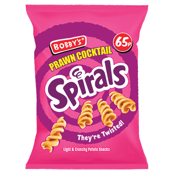 Bobbys Prawn Cocktail Spirals 28g (CRISPS)