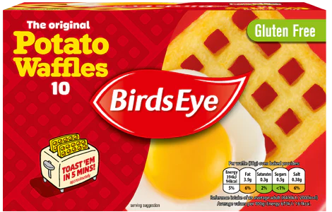 BirdsEye 10 Potato Waffles 567g (FROZEN)