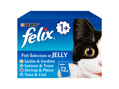 Felix Original Fish Selection in Jelly 12x85g (CATFOOD)