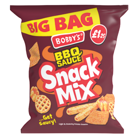 Bobbys BBQ Sauce Snack Mix 63g (CRISPS)