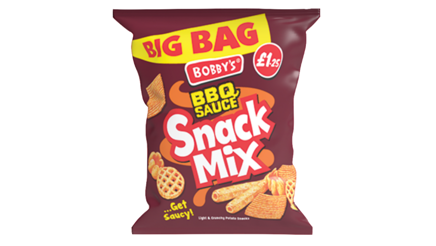 Bobbys Snack Mix BBQ Sauce 63g (CRISPS)