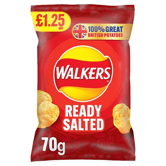 Walkers Ready Salted 70g (CRISPS)