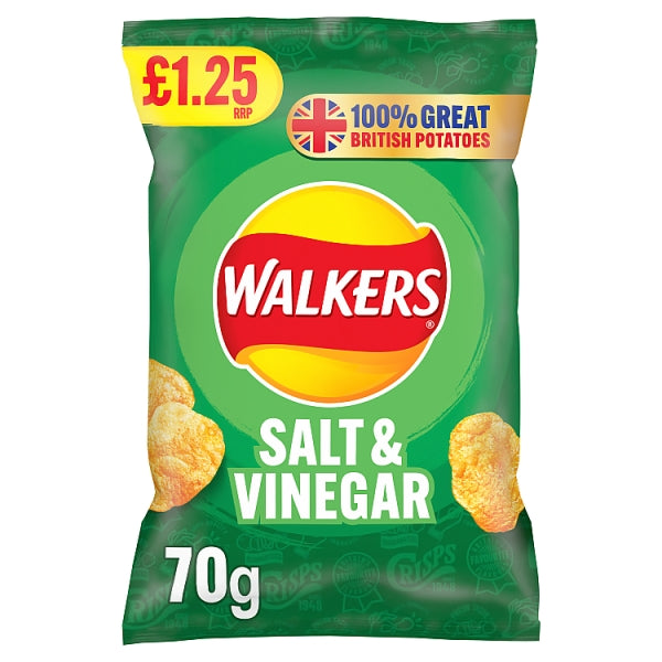 Walkers Salt & Vinegar 70g (CRISPS)