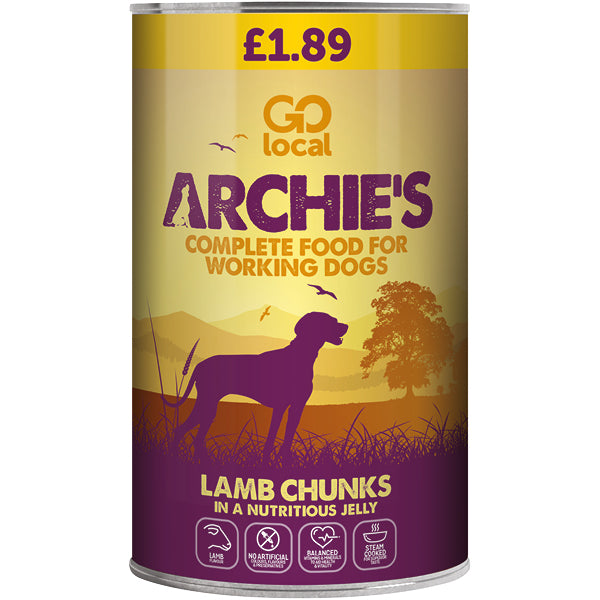 Go Local Archies Lamb Chunks in Nutritious Jelly 1200g (DOGFOOD)