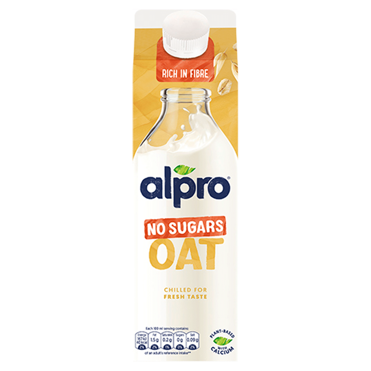 Alpro Oats Sugarfree Milk 1L (ESSENTIALS)