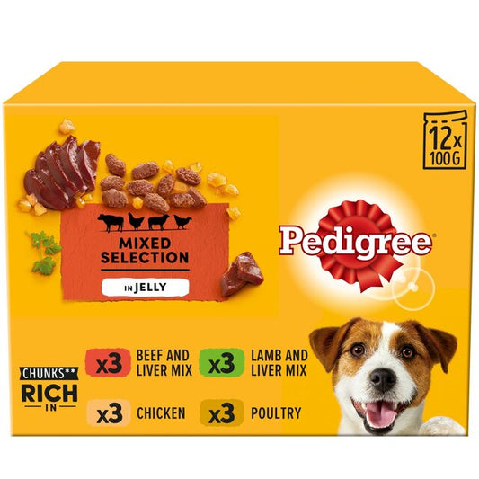 Pedigree Mixed Selection in Jelly 12x100g (DOGFOOD)