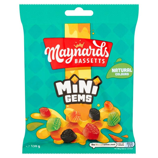 Maynards Bassetts Mini Gems 130g (SHAREBAG)