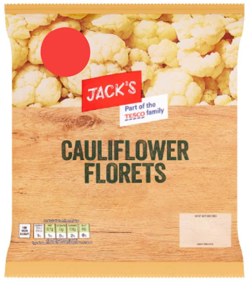 Jacks Cauliflower Florets 500g (FROZEN)