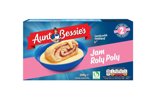 Aunt Bessies Jam Roly Poly 300g (FROZEN)