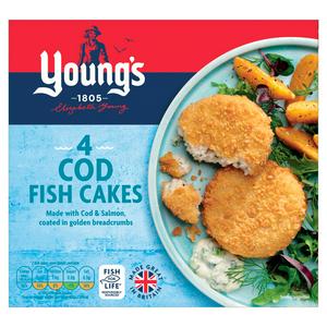 Youngs 4 Cod Fish Cakes 200g (FROZEN)