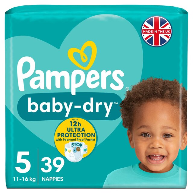 Pampers Baby-Dry Size 5 Nappies23 (CHILDCARE)