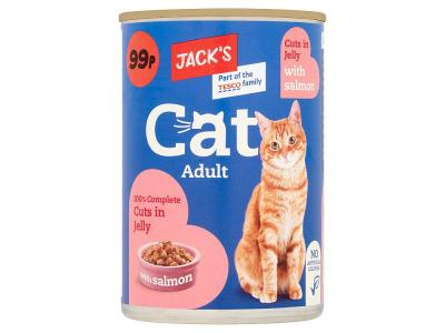 Jacks Cuts in Jelly with Salmon 415g (CATFOOD)