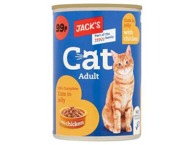 Jacks Cuts in Jelly with Chicken 415g (CATFOOD)