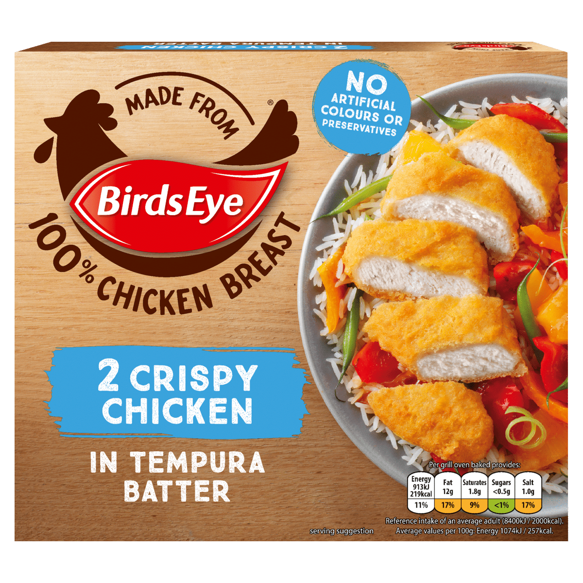 BirdsEye 2 Crispy Chicken in Tempura Batter 170g (FROZEN)