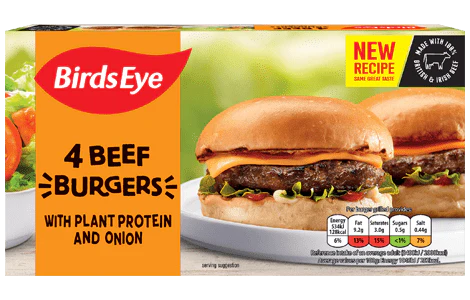 BirdsEye 4 Beef Burgers 227g (FROZEN)