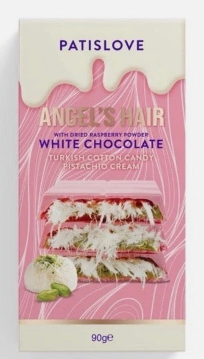Patislove Angel’s Hair White Chocolate Bar 90g (CONFECTIONERY)