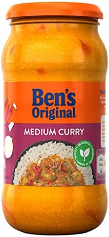 Bens Original Medium Curry Cooking Sauce 440g (GROCERY)