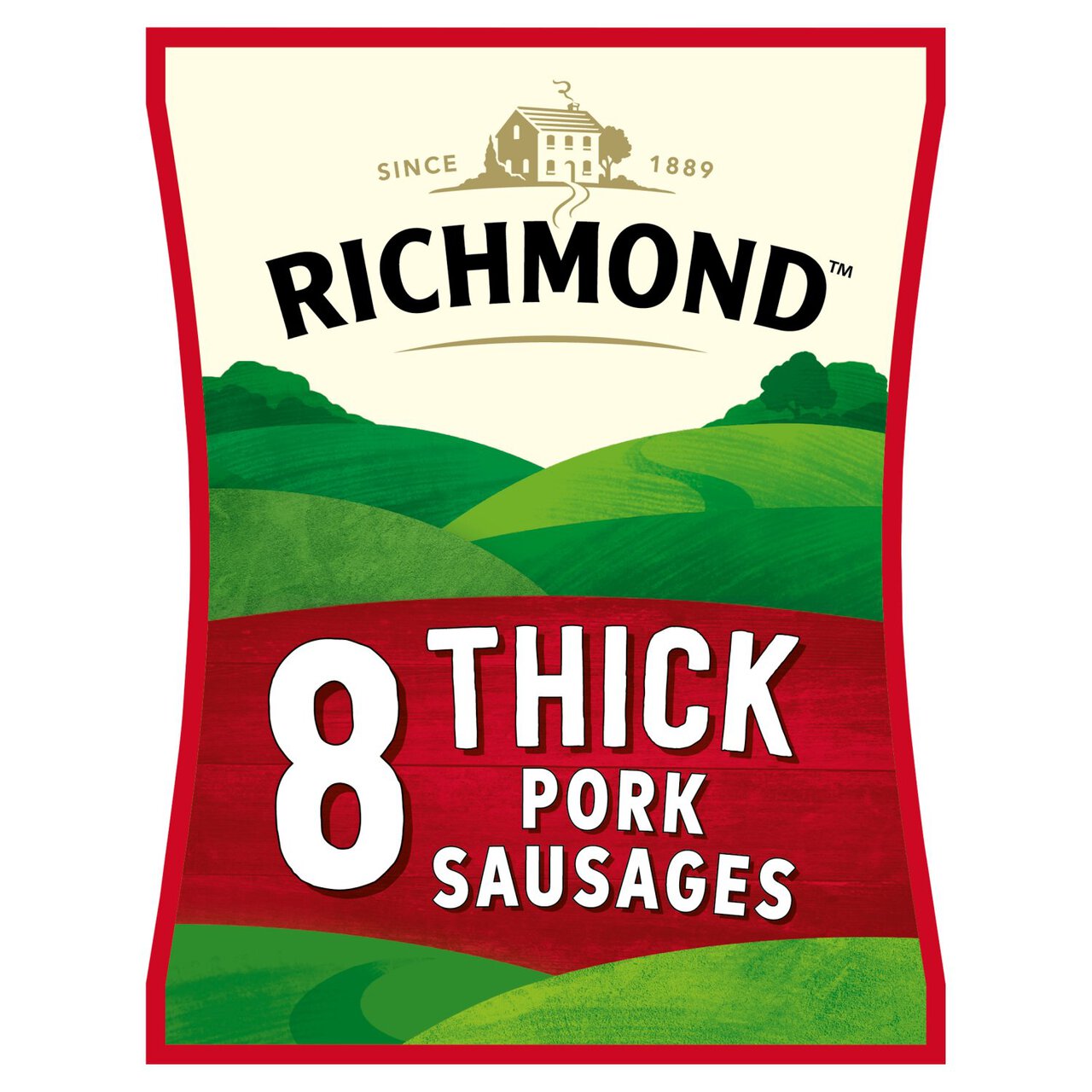 Richmond 8 Pork Frozen Sausages 344g (FROZEN)