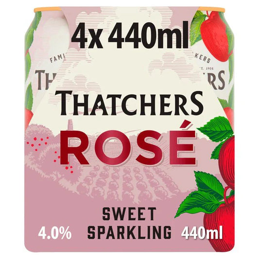 Thatchers Rose Cider 4x440ml (ALCOHOL)