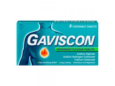 Gaviscon Peppermint 12 Tablets (MEDICINE)