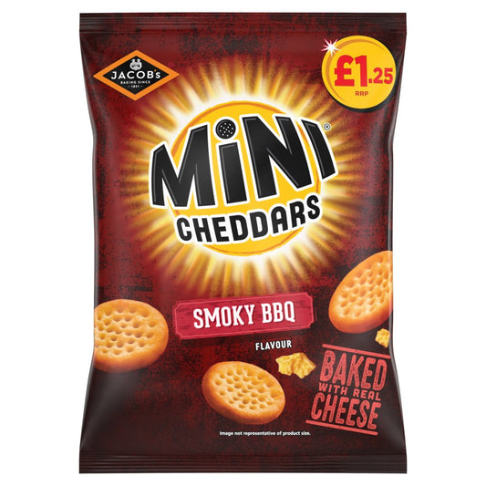 Jacobs Mini Cheddar Smoky BBQ 90g (CRISPS)