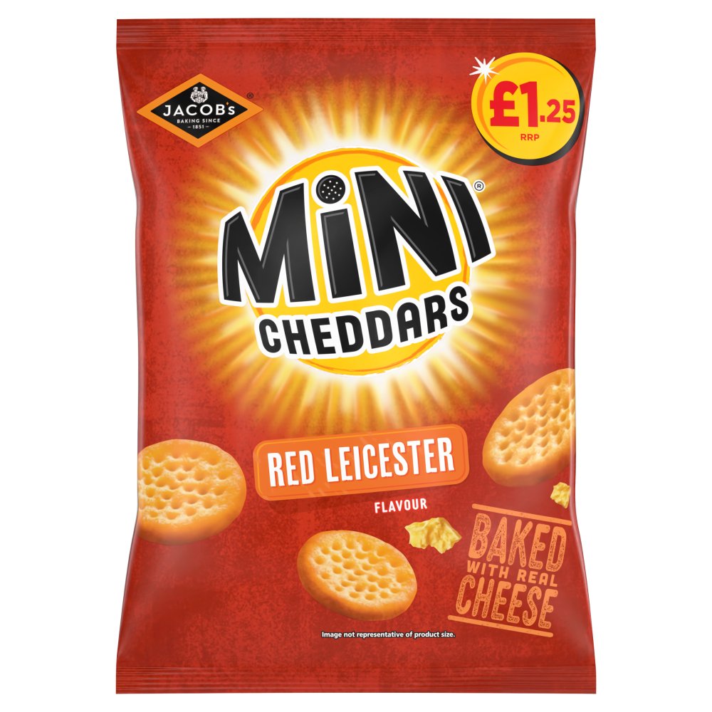 Jacobs Mini Cheddars Red Leicester 90g (CRISPS)