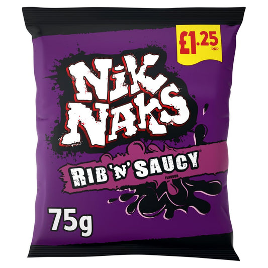 Nik Naks Rib & Saucy 75g (CRISPS)