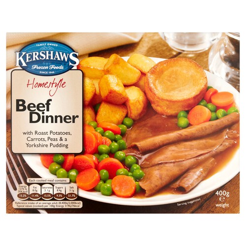 Kershaws Beef Dinner 400g (FROZEN)