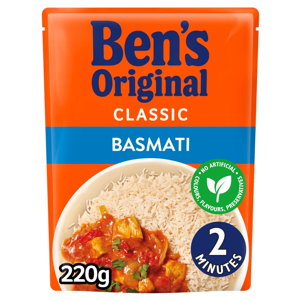 Bens Original Basmati Rice 220g (GROCERY)