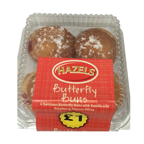 Hazels 6 Butterfly Buns (CAKES)