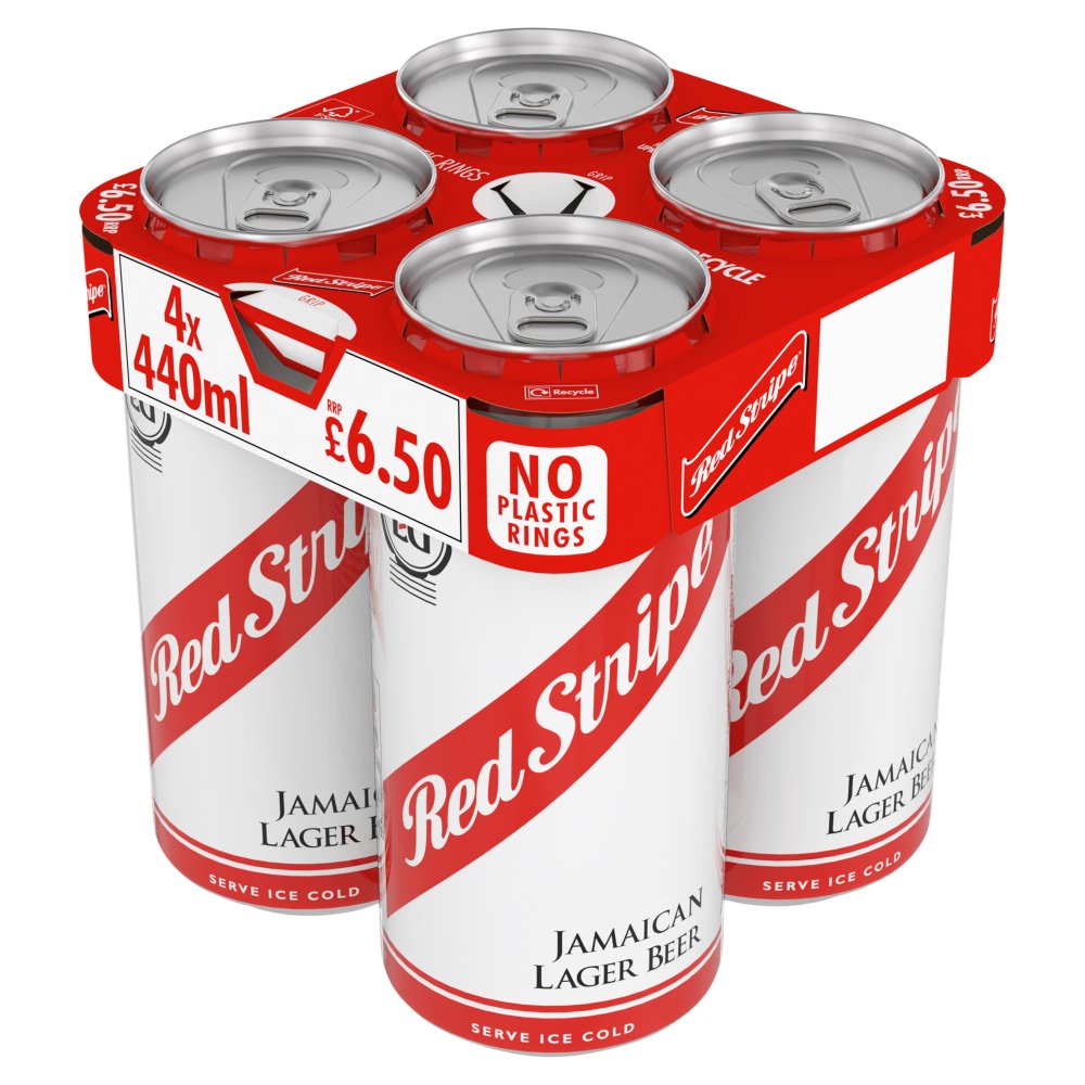 Red Stripe Lager 4x440ml (ALCOHOL)