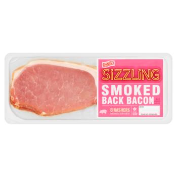 Direct brand 8 Smoked Back Bacon Rashers 250g (MEAT)