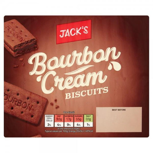 Jacks Bourbon Creams 400g (BISCUITS)