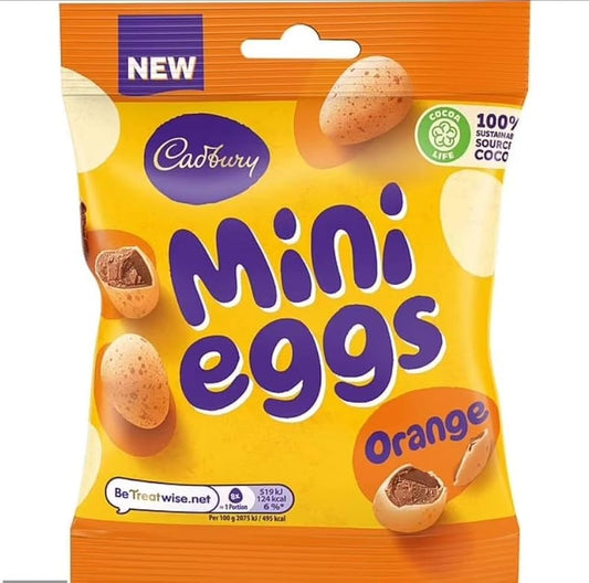 Cadbury Orange Mini Eggs Bag 80g (FESTIVE)