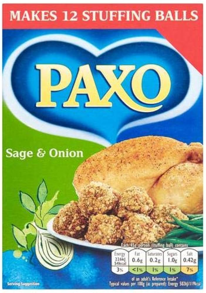 Paxo Sage & Onion 12 Stuffing Balls 170g (GROCERY)