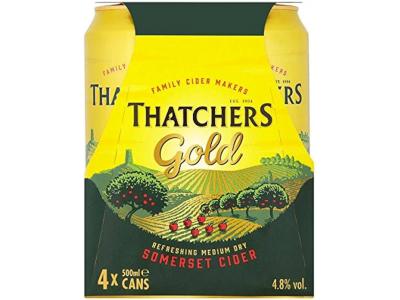 Thatchers Gold Cider 4x500ml (ALCOHOL)