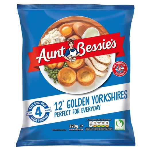 Aunt Bessies 12 Golden Yorkshire Pudding 220g (FROZEN)