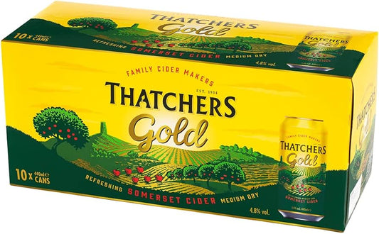 Thatcher Gold Cider 10x440ml (MULTIPACK)