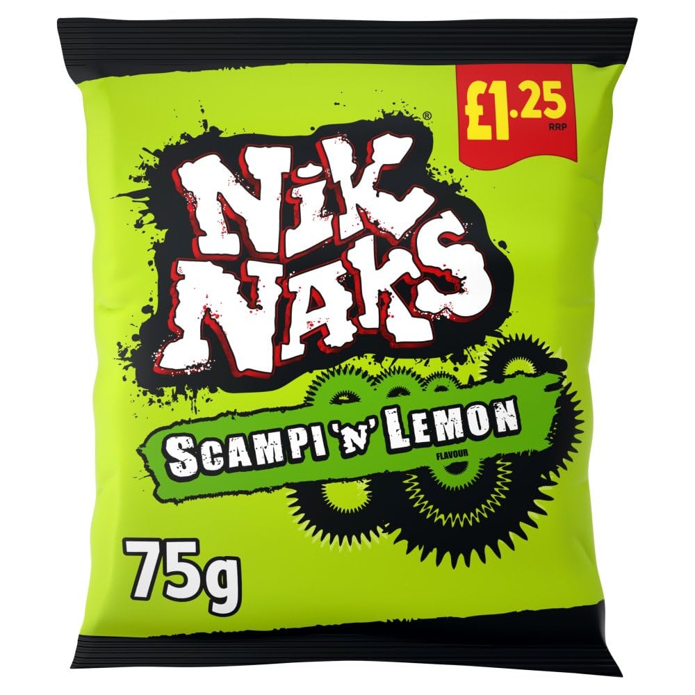 Nik Naks Scampy Lemon 75g (CRISPS)