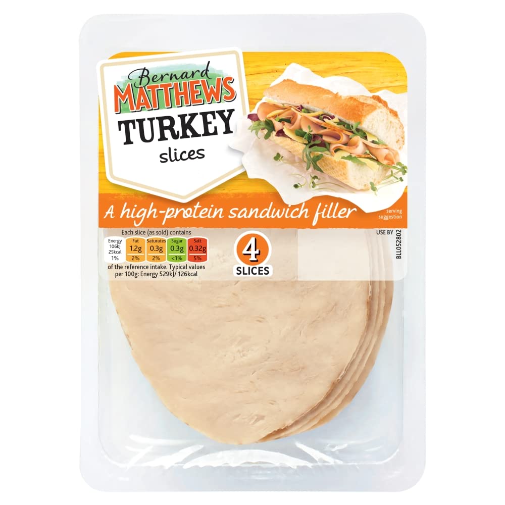 Bernard Matthews 4 Turkey Slices 80g (MEAT)