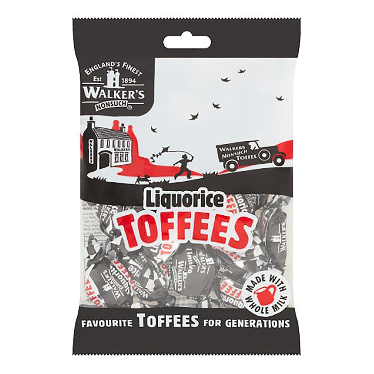 Walkers Liquorice Toffees 150g (SHAREBAG)