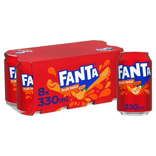 Fanta Fruit Twist 8x330ml (MULTIPACK)