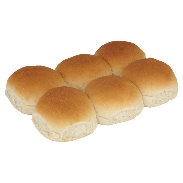 6 White Bread Baps (ESSENTIALS)