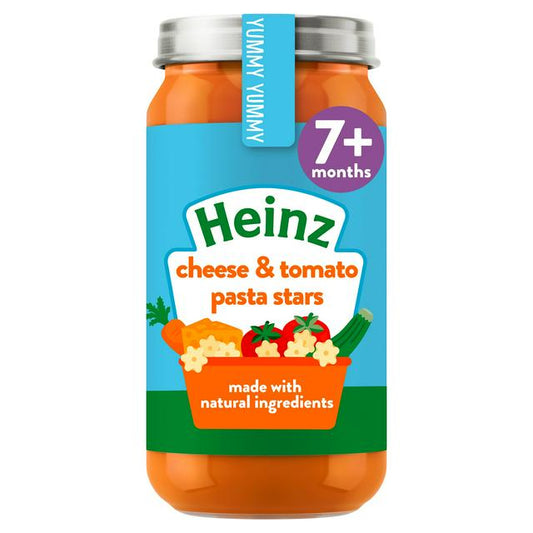 Heinz By Nature Cheese & Tomato Pasta Stars 7+Month 200g (CHILDCARE)