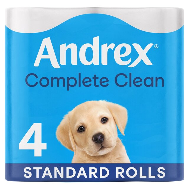 Andrex Complete Clean 4 Toilet Rolls (HOUSEHOLD)