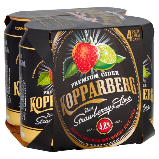 Kopparberg Strawberry & Lime 4x330ml (ALCOHOL)