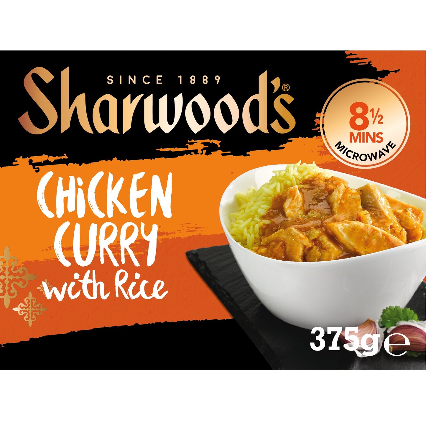 Sharwoods Chicken Curry with Rice 375g (FROZEN)